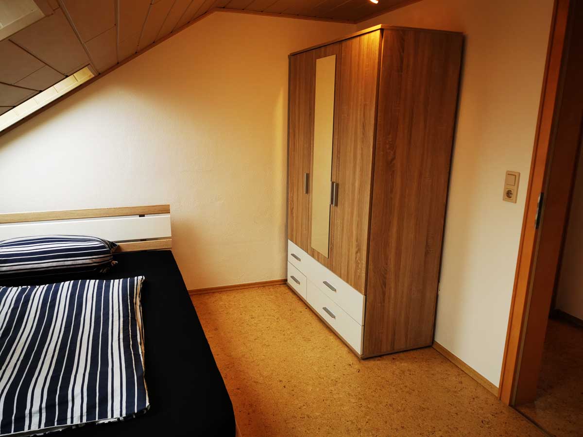 Schlafzimmer der Ferienwohnung Gradl in Klardorf